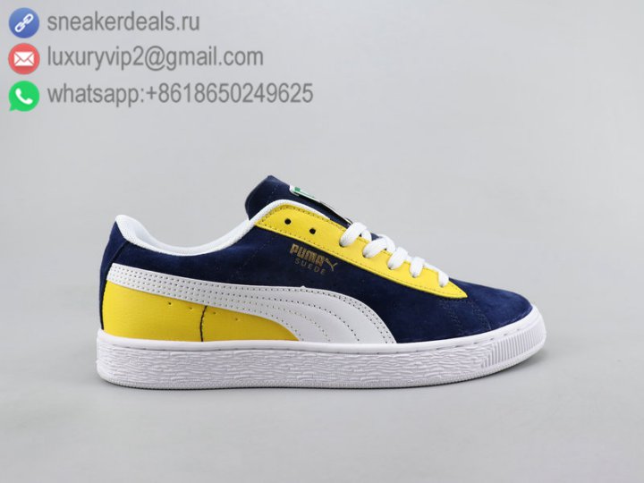 Puma Suede Men Skate Shoes Black Yellow Size 39-44